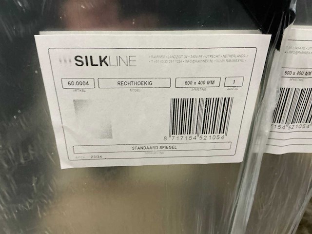 Silkline rechthoekige 60x40cm spiegel (50x) - afbeelding 2 van  3