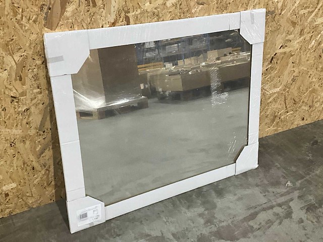 Silkline spiegel rechthoekig 1000x800mm (bxh) met facet 4mm rondom incl. verborgen ophangsysteem - afbeelding 1 van  3