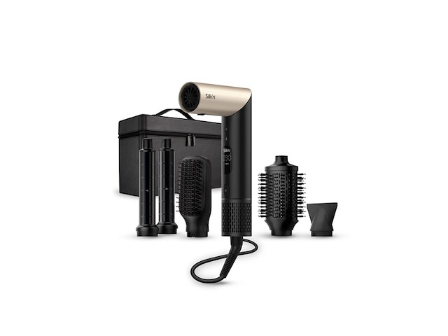 Silk'n haardroger silkyair flex met borstel en stijltang zwart - afbeelding 1 van  5