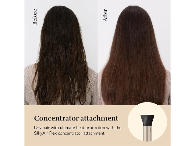 Silk'n haardroger silkyair flex met borstel en stijltang zwart - afbeelding 4 van  5