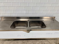 Silko - rvs spoeltafel met dubbel spoelbak - ongebruikt - afbeelding 3 van  7