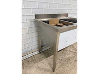 Silko - rvs spoeltafel met dubbele spoelbak ongebruikt - afbeelding 8 van  8