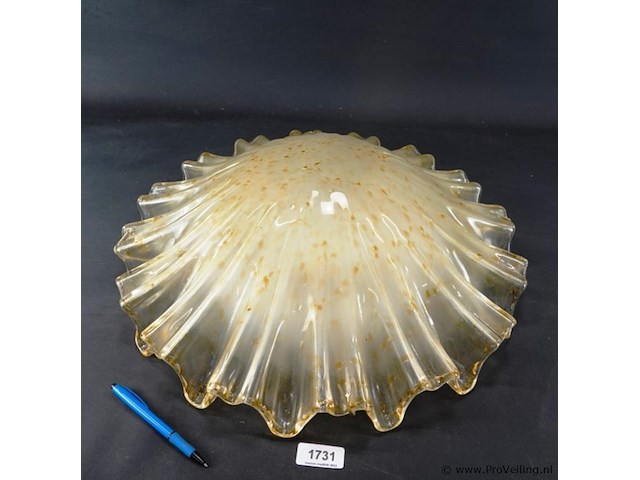 Sillux cortina design roberto caddeo handgeschapen grote glazen plafonniere - afbeelding 1 van  5