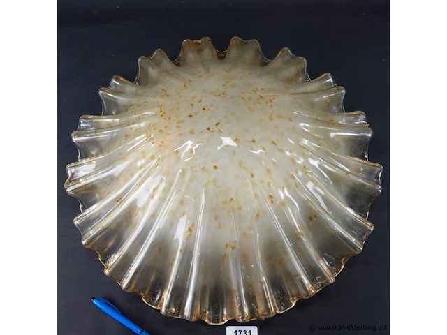 Sillux cortina design roberto caddeo handgeschapen grote glazen plafonniere - afbeelding 2 van  5