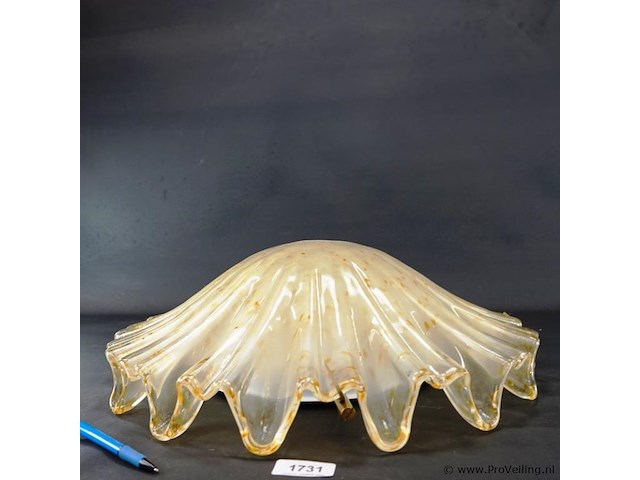 Sillux cortina design roberto caddeo handgeschapen grote glazen plafonniere - afbeelding 3 van  5