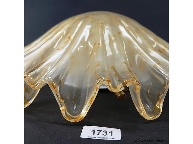 Sillux cortina design roberto caddeo handgeschapen grote glazen plafonniere - afbeelding 4 van  5