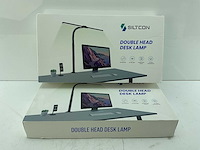 Siltcon - double head desk lamp - bureaulamp (2x) - afbeelding 3 van  4