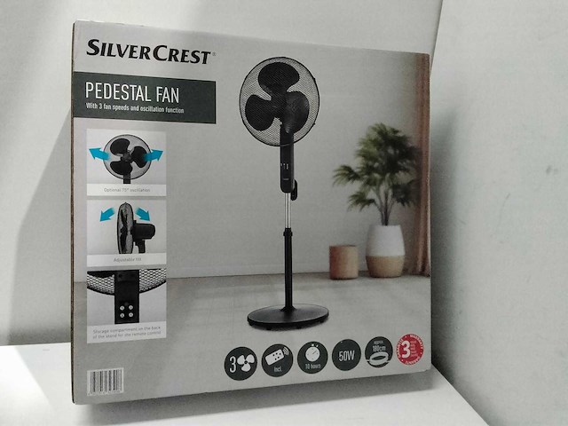 Silver crest - staande ventilator met afstandsbediening - afbeelding 2 van  4