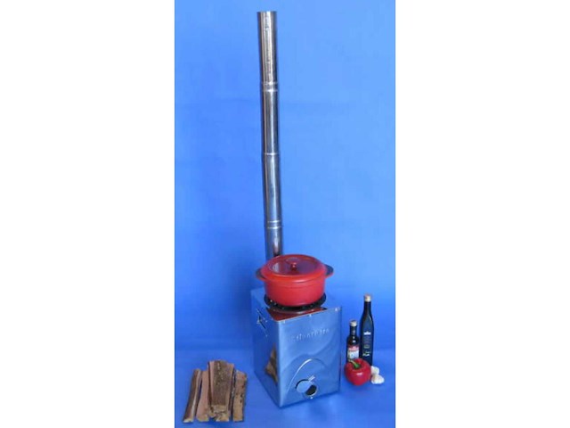 Silver fire rocket stove houtkook stoof (11x) - afbeelding 9 van  9
