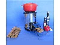 Silver fire rocket stove houtkook stoof (6x) - afbeelding 6 van  6