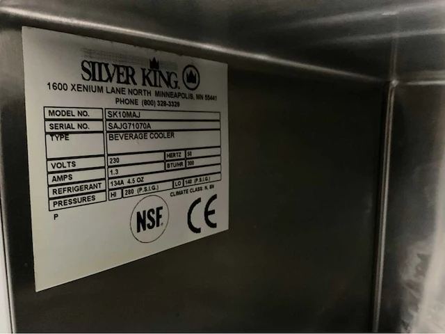 Silver king sk10maj melk / drank dispencer - afbeelding 3 van  11