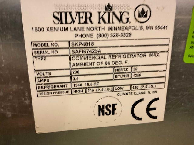 Silver king skp4818 saladette - afbeelding 2 van  2