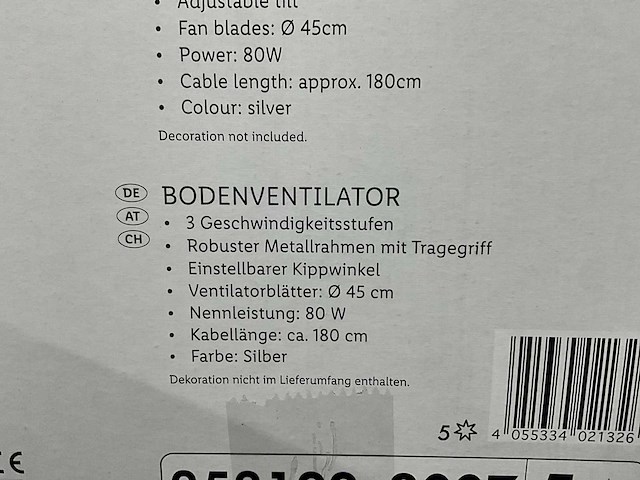 Silvercrest 353122 ventilator - afbeelding 8 van  8
