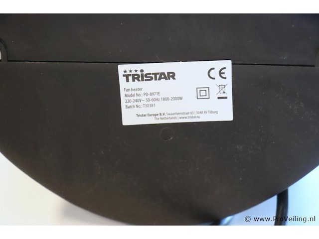 Silvercrest ventilatorkachel shl 2000 & tristar fan heater - afbeelding 4 van  4
