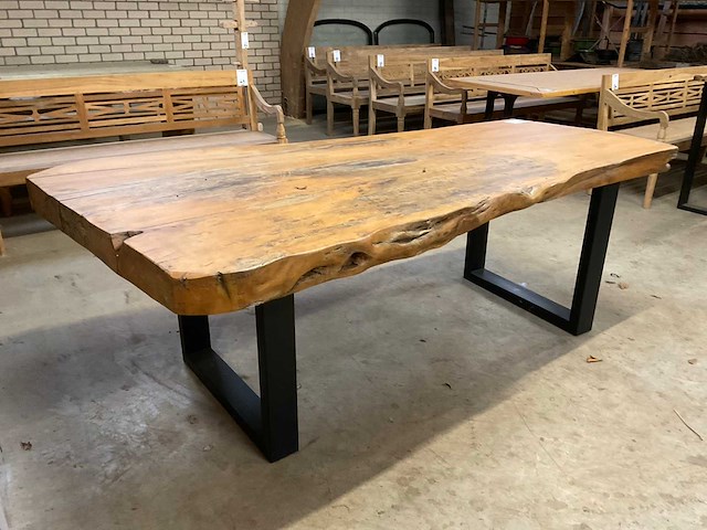 Silvijn meubels boomstamtafel - afbeelding 1 van  8