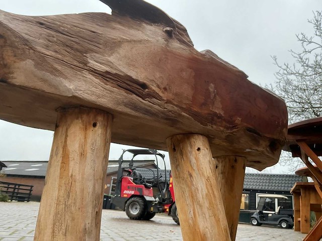 Silvijn meubels wortel houten bank - afbeelding 2 van  13