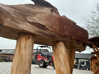 Silvijn meubels wortel houten bank - afbeelding 2 van  13