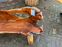 Silvijn meubels wortel houten bank - afbeelding 7 van  13