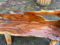 Silvijn meubels wortel houten bank - afbeelding 8 van  13