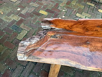 Silvijn meubels wortel houten bank - afbeelding 9 van  13