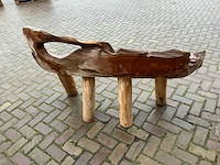 Silvijn meubels wortel houten bank - afbeelding 11 van  13