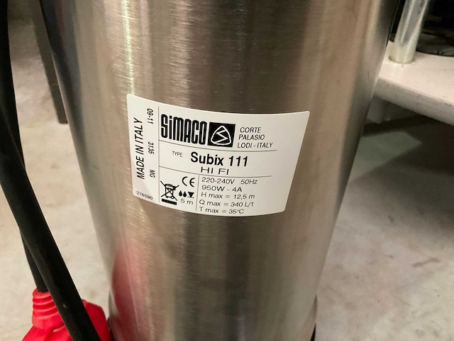 Simaco dompelpomp rvs - afbeelding 3 van  4
