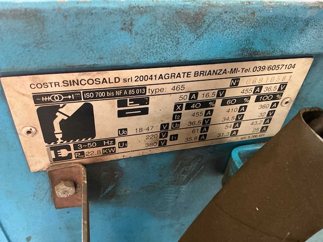 Simcosald 465e mig lasapparaat - afbeelding 8 van  9
