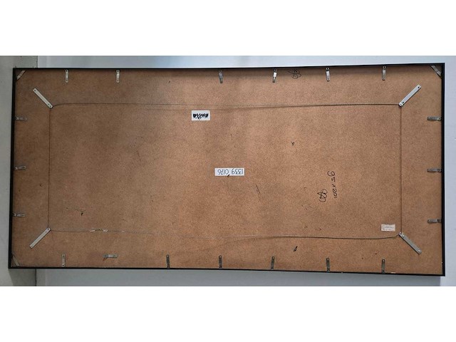 Simon et bruno - acryl op board - 95 x 200 cm. - afbeelding 3 van  3