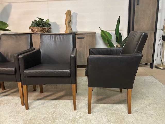 Simon leren eetkamerstoel (4x) - afbeelding 10 van  10