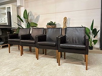 Simon leren eetkamerstoel (4x) - afbeelding 1 van  10