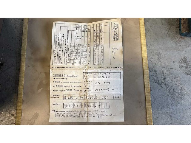 Simoreg - d200/20 6ra2615-6mv30-0 - electronica - afbeelding 4 van  7