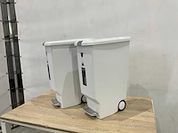 Simplehuman - 40 liter - afvalbak mobiel (2x) - afbeelding 1 van  8