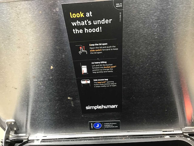 Simplehuman pendaal afvalbak - afbeelding 3 van  3