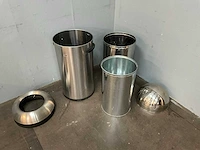 Simplehuman / push prullenbak afvalbak (2x) - afbeelding 2 van  5