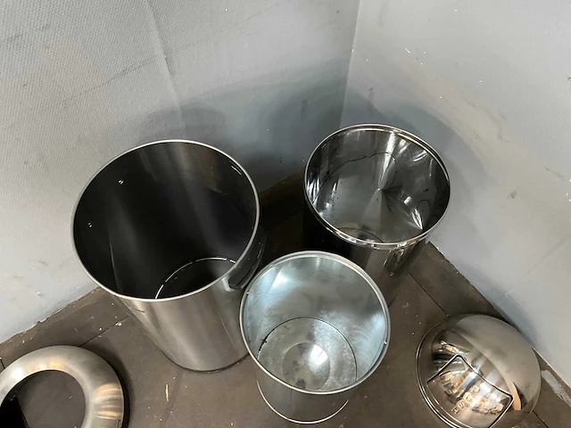 Simplehuman / push prullenbak afvalbak (2x) - afbeelding 5 van  5