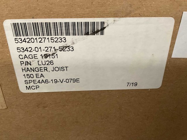 Simpson strong tie lu26 joist hanger (150x) - afbeelding 4 van  7