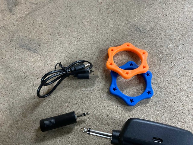 Sing-e draadloze uhf microfoon (2x) - afbeelding 2 van  3