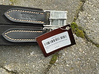 Singel leder met buiklap schapenvacht paarden (2x) - afbeelding 4 van  6