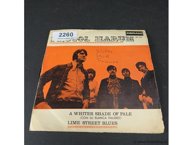 Singel procol harum. a whiter shade of pale - afbeelding 5 van  5