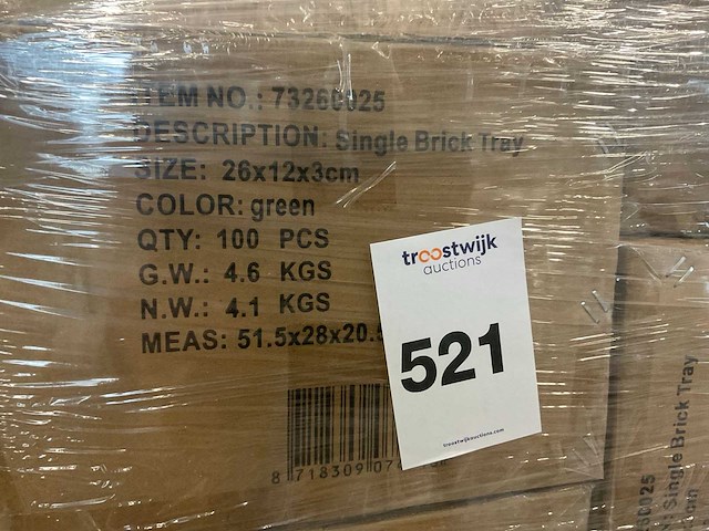 Single brick tray, raffia - afbeelding 4 van  7