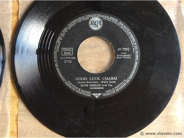 Single elvis presley 2stuks - afbeelding 3 van  3