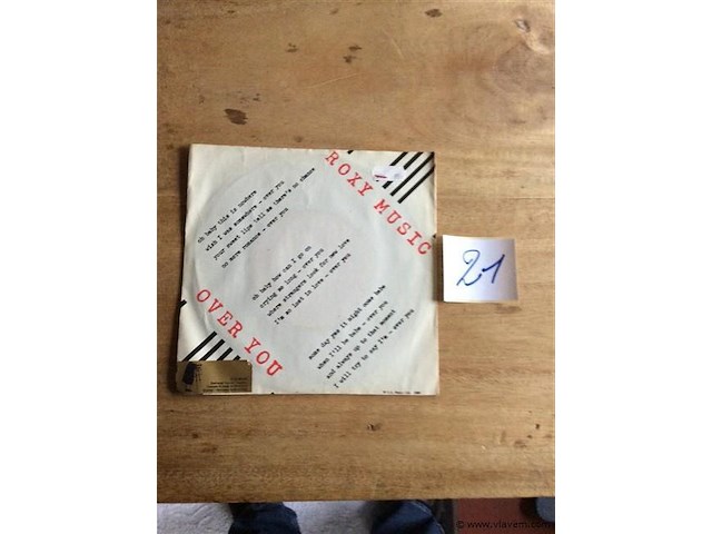 Single roxy music - afbeelding 1 van  2