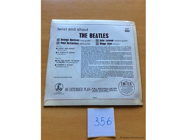 Single the beatles - afbeelding 2 van  2