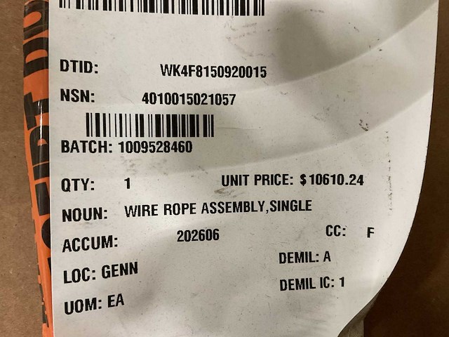 Single wire rope assembly - afbeelding 2 van  2
