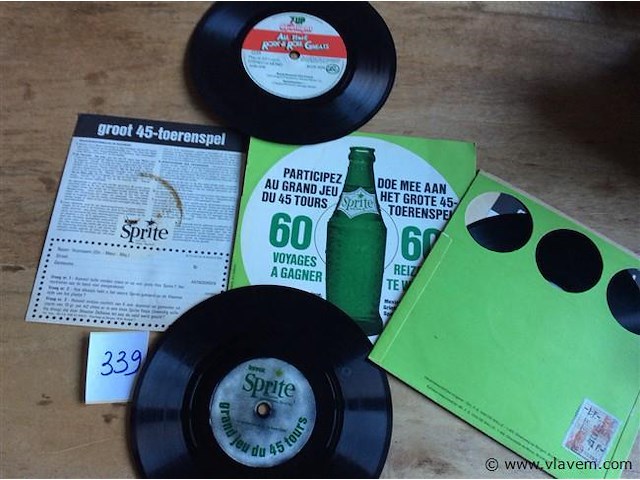 Singles reclame seven-up en sprite - afbeelding 1 van  2