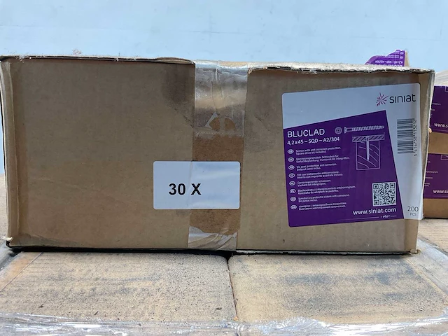 Siniat bluclad gevelschroeven ø4,2x45 mm - omdoos 30 x 200 stuks (2x) - afbeelding 6 van  7