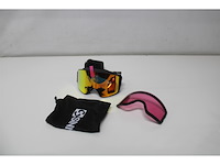 Sinner aura skibril mat zwart/oranje - afbeelding 2 van  3