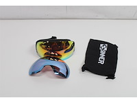 Sinner avon skibril mat zwart incl 2 lenzen one size - afbeelding 5 van  6