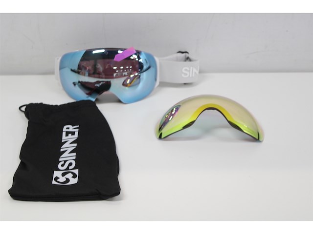 Sinner avon skibril wit incl 2 lenzen sintrast lens - afbeelding 5 van  6