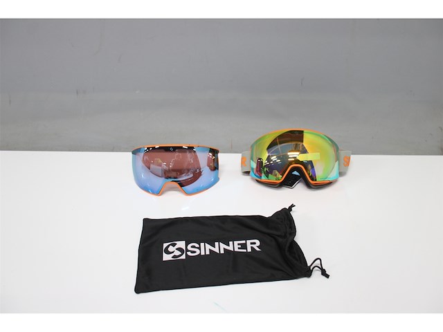 Sinner boreas skibril mat oranje unisex - afbeelding 3 van  3